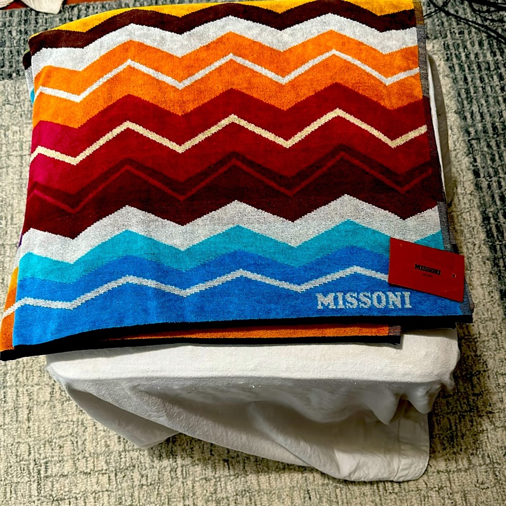 Missoni Hugo beach towel